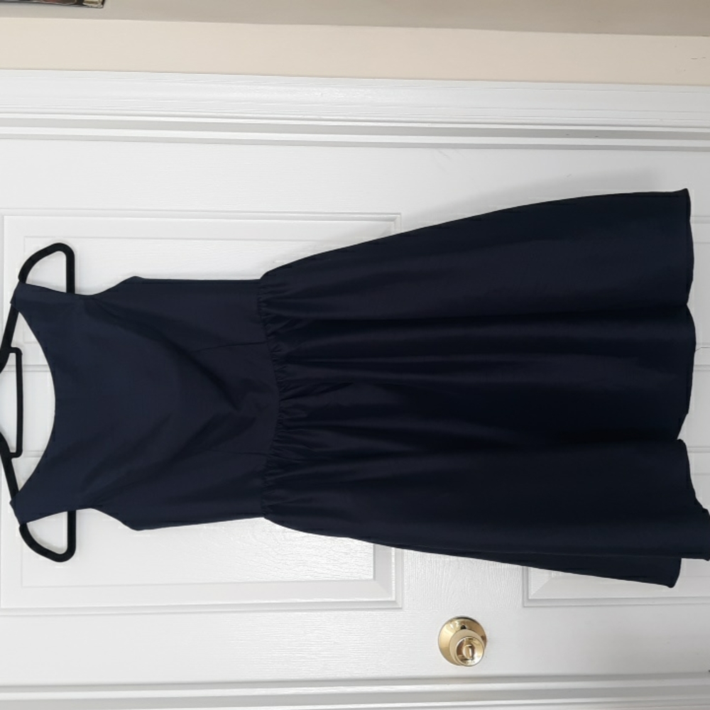 Vintage Midnight Blue/Navy Holiday Dress. Size 10